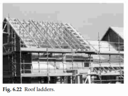 Roof ladders.